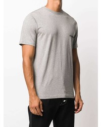 T-shirt à col rond gris Vetements