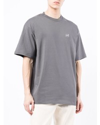 T-shirt à col rond gris Izzue