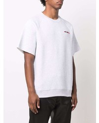 T-shirt à col rond gris MSGM