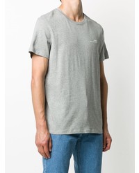 T-shirt à col rond gris A.P.C.