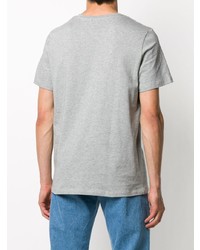 T-shirt à col rond gris A.P.C.