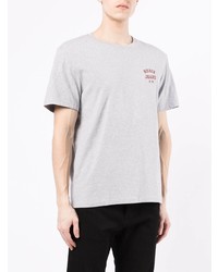 T-shirt à col rond gris Nudie Jeans