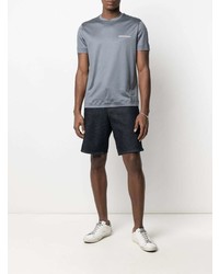 T-shirt à col rond gris Emporio Armani