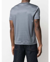 T-shirt à col rond gris Emporio Armani