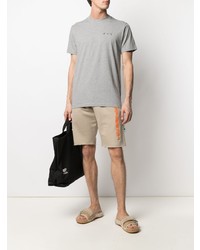 T-shirt à col rond gris Off-White