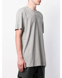 T-shirt à col rond gris Off-White