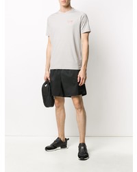 T-shirt à col rond gris Ea7 Emporio Armani