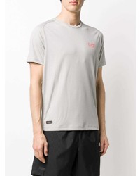 T-shirt à col rond gris Ea7 Emporio Armani