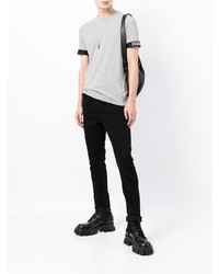 T-shirt à col rond gris DSQUARED2