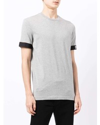 T-shirt à col rond gris DSQUARED2