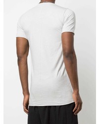 T-shirt à col rond gris Rick Owens