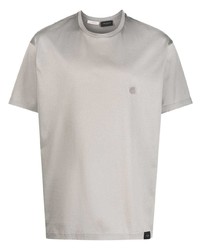 T-shirt à col rond gris Low Brand