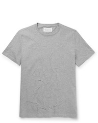 T-shirt à col rond gris Maison Margiela