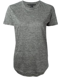 T-shirt à col rond gris Marc by Marc Jacobs