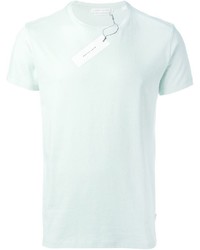 T-shirt à col rond gris Marc Jacobs