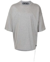 T-shirt à col rond gris Mastermind Japan