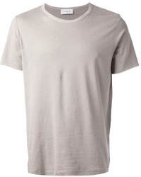 T-shirt à col rond gris Melindagloss