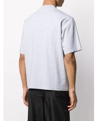 T-shirt à col rond gris Acne Studios