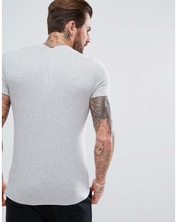 T-shirt à col rond gris Asos