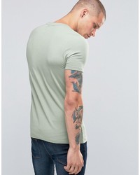 T-shirt à col rond gris Asos