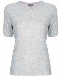 T-shirt à col rond gris N.Peal