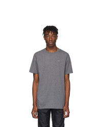 T-shirt à col rond gris Off-White