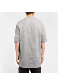 T-shirt à col rond gris Rick Owens