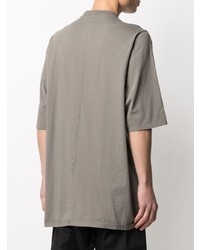 T-shirt à col rond gris Rick Owens DRKSHDW