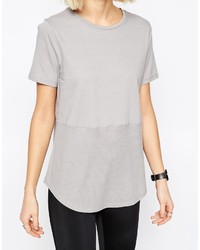 T-shirt à col rond gris Asos