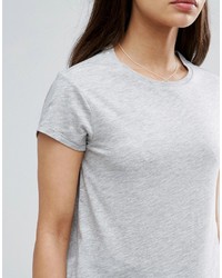 T-shirt à col rond gris Asos