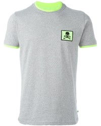 T-shirt à col rond gris Philipp Plein
