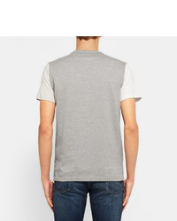 T-shirt à col rond gris Beams