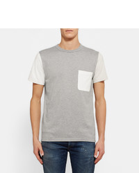 T-shirt à col rond gris Beams