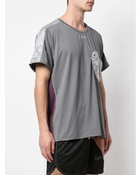 T-shirt à col rond gris Off-White