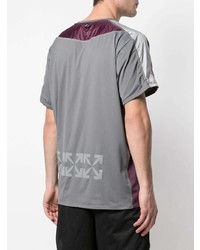 T-shirt à col rond gris Off-White