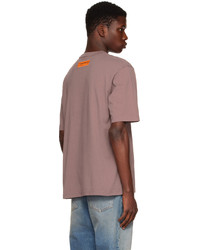 T-shirt à col rond gris Heron Preston