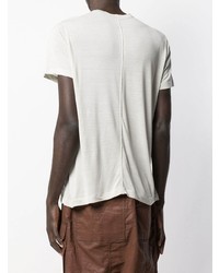 T-shirt à col rond gris Rick Owens