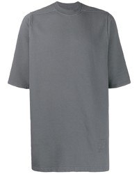 T-shirt à col rond gris Rick Owens DRKSHDW