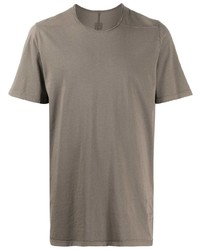 T-shirt à col rond gris Rick Owens DRKSHDW