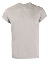 T-shirt à col rond gris Rick Owens DRKSHDW