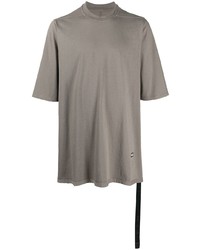 T-shirt à col rond gris Rick Owens DRKSHDW