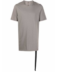 T-shirt à col rond gris Rick Owens DRKSHDW