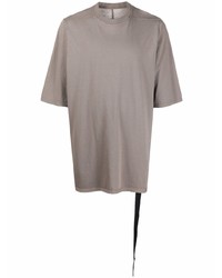 T-shirt à col rond gris Rick Owens DRKSHDW