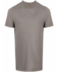 T-shirt à col rond gris Rick Owens DRKSHDW