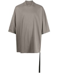 T-shirt à col rond gris Rick Owens DRKSHDW