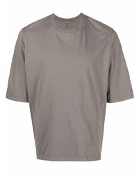 T-shirt à col rond gris Rick Owens DRKSHDW