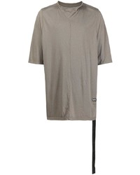 T-shirt à col rond gris Rick Owens DRKSHDW