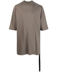 T-shirt à col rond gris Rick Owens DRKSHDW