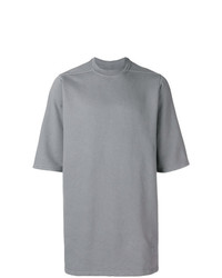 T-shirt à col rond gris Rick Owens DRKSHDW