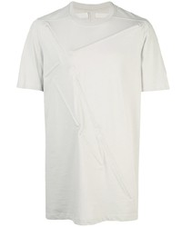 T-shirt à col rond gris Rick Owens